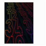 Neon Number Large Garden Flag (Two Sides) Back