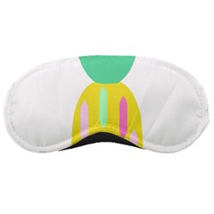 Pineapple Fruite Yellow Triangle Pink White Sleeping Masks by Mariart