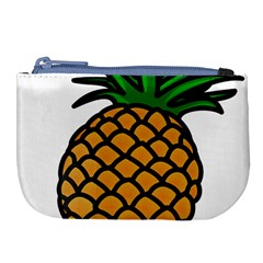 Pineapple Fruite Yellow Green Orange Large Coin Purse by Mariart