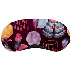 Boho Tribal Watercolor Pattern  Sleeping Masks by paulaoliveiradesign