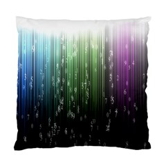 Numerical Animation Random Stripes Rainbow Space Standard Cushion Case (one Side) by Mariart