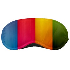 Rainbow Stripes Vertical Lines Colorful Blue Pink Orange Green Sleeping Masks by Mariart