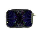 Seamless 3d Animation Digital Futuristic Tunnel Path Color Changing Geometric Electrical Line Zoomin Coin Purse Back