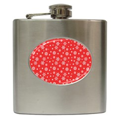 Xmas Pattern Hip Flask (6 Oz) by Valentinaart