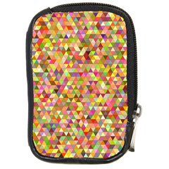 Multicolored Mixcolor Geometric Pattern Compact Camera Cases by paulaoliveiradesign