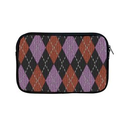 Knit Geometric Plaid Fabric Pattern Apple Macbook Pro 13  Zipper Case by paulaoliveiradesign