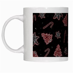 Ginger Cookies Christmas Pattern White Mugs by Valentinaart