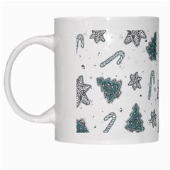 Ginger Cookies Christmas Pattern White Mugs by Valentinaart