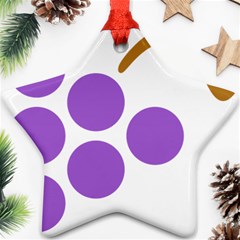 Fruit Grape Purple Ornament (star) by Mariart