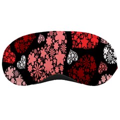 Floral Flower Heart Valentine Sleeping Masks by Mariart