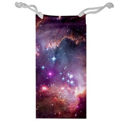 Galaxy Space Star Light Purple Jewelry Bag by Mariart