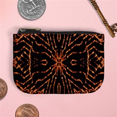 Golden Fire Pattern Polygon Space Mini Coin Purses by Mariart