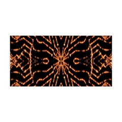 Golden Fire Pattern Polygon Space Yoga Headband by Mariart