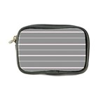 Horizontal Line Grey Pink Coin Purse Front