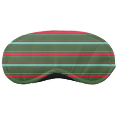 Horizontal Line Red Green Sleeping Masks by Mariart