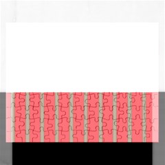 Line Red Grey Vertical Rectangular Jigsaw Puzzl by Mariart