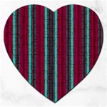 Red Blue Line Vertical Jigsaw Puzzle (Heart) Front