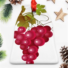 Red Fruit Grape Bell Ornament (two Sides) by Mariart