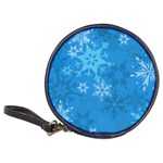 Snowflakes Cool Blue Star Classic 20-CD Wallets Front