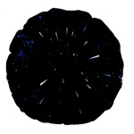 Space Warp Speed Hyperspace Through Starfield Nebula Space Star Line Light Hole Large 18  Premium Flano Round Cushions Back