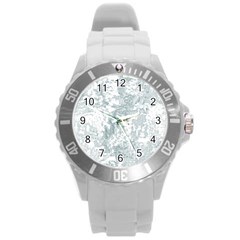 Countryblueandwhite Round Plastic Sport Watch (l) by digitaldivadesigns