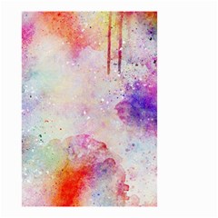 Watercolor Galaxy Purple Pattern Small Garden Flag (two Sides) by paulaoliveiradesign