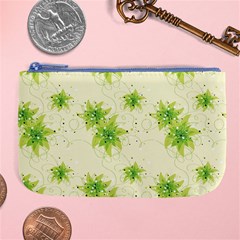 Leaf Green Star Beauty Large Coin Purse by Mariart