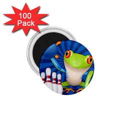 Tree Frog Bowling 1 75  Magnets (100 Pack)  by crcustomgifts