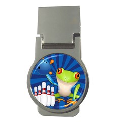 Tree Frog Bowling Money Clips (round)  by crcustomgifts