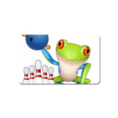 Tree Frog Bowler Magnet (name Card) by crcustomgifts