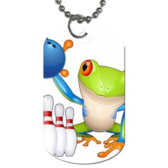 Tree Frog Bowler Dog Tag (two Sides) by crcustomgifts