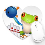 Tree Frog Bowler Heart Mousepads Front