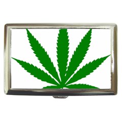 Marijuana Weed Drugs Neon Cannabis Green Leaf Sign Cigarette Money Cases by Mariart