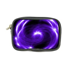 Purple Black Star Neon Light Space Galaxy Coin Purse by Mariart