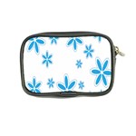 Star Flower Blue Coin Purse Back