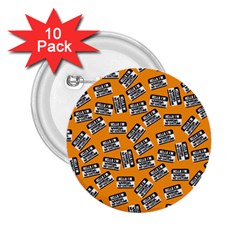 Pattern Halloween Wearing Costume Icreate 2 25  Buttons (10 Pack)  by iCreate