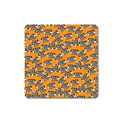 Pattern Halloween Wearing Costume Icreate Square Magnet by iCreate