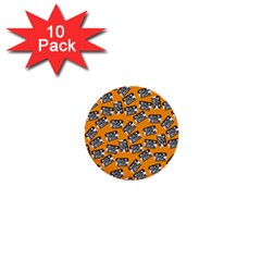 Pattern Halloween  1  Mini Buttons (10 Pack)  by iCreate