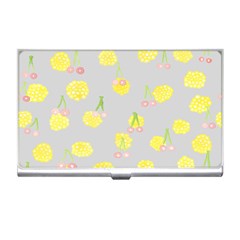 Cute Fruit Cerry Yellow Green Pink Business Card Holders by Mariart