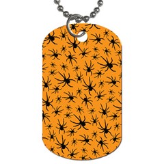 Pattern Halloween Black Spider Icreate Dog Tag (one Side) by iCreate