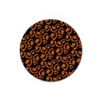 Pattern Halloween Jackolantern Magnet 3  (Round) Front