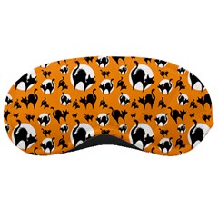 Pattern Halloween Black Cat Hissing Sleeping Masks by iCreate