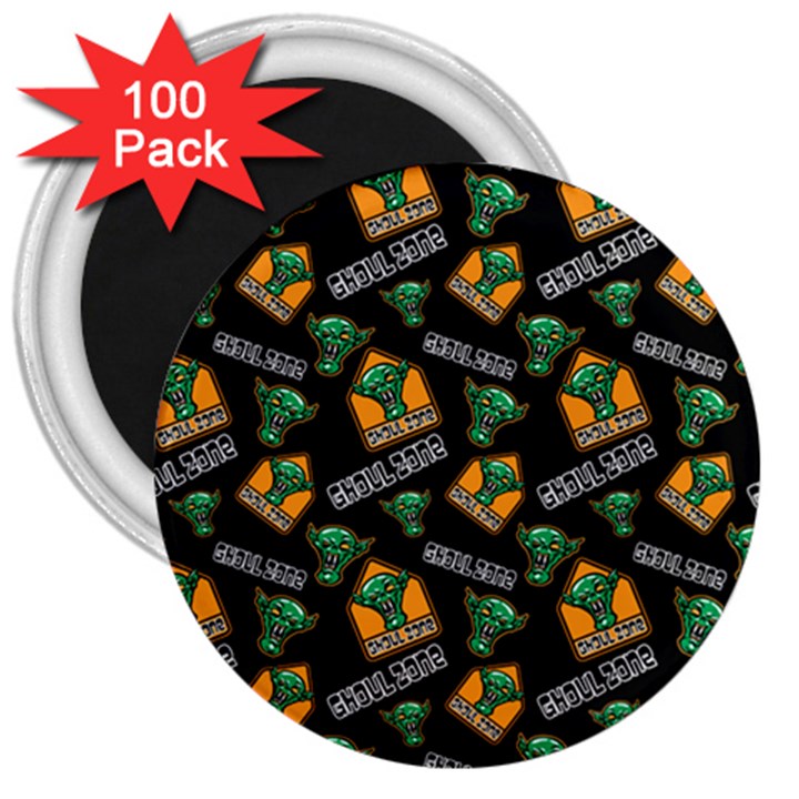 Halloween Ghoul Zone Icreate 3  Magnets (100 pack)