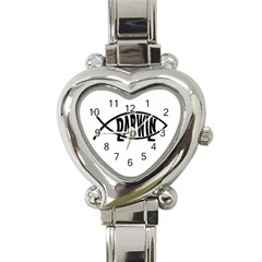 Darwin Fish Heart Italian Charm Watch by Valentinaart