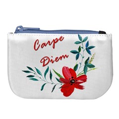 Carpe Diem  Large Coin Purse by Valentinaart