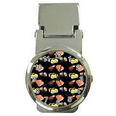 Sushi Pattern Money Clip Watches by Valentinaart