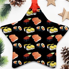 Sushi Pattern Star Ornament (two Sides) by Valentinaart