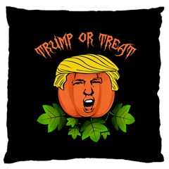 Trump Or Treat  Large Flano Cushion Case (two Sides) by Valentinaart