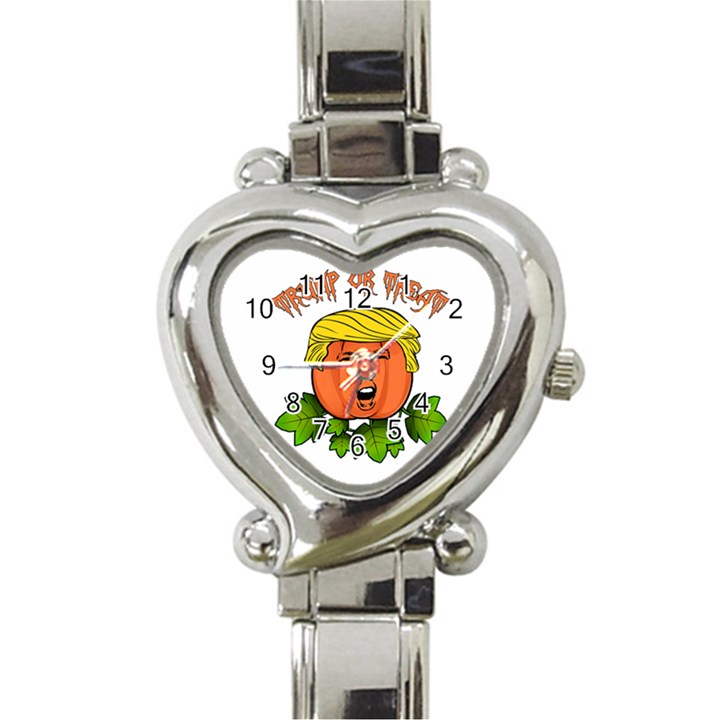 Trump or treat  Heart Italian Charm Watch