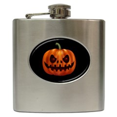 Halloween Pumpkin Hip Flask (6 Oz) by Valentinaart